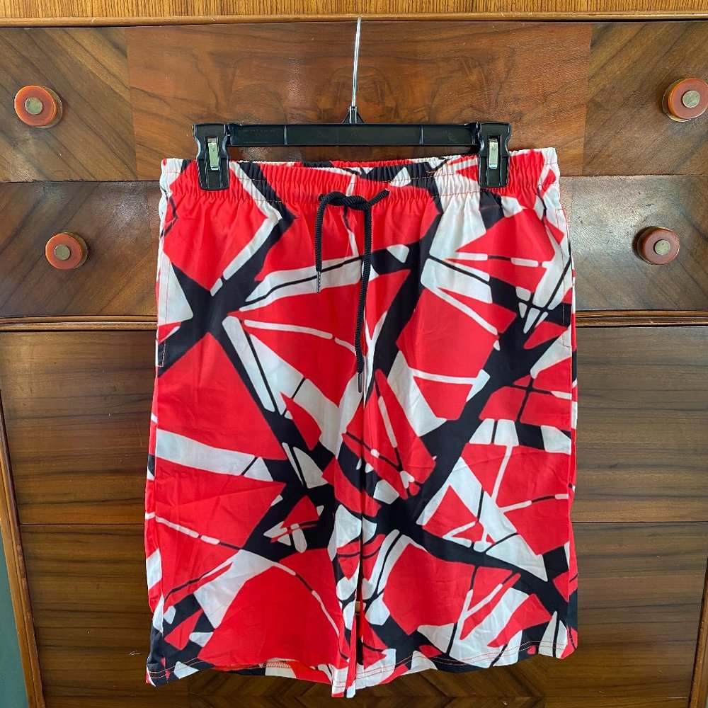 Rockstar Eddie Van Halen swim trunks- what?! So good!